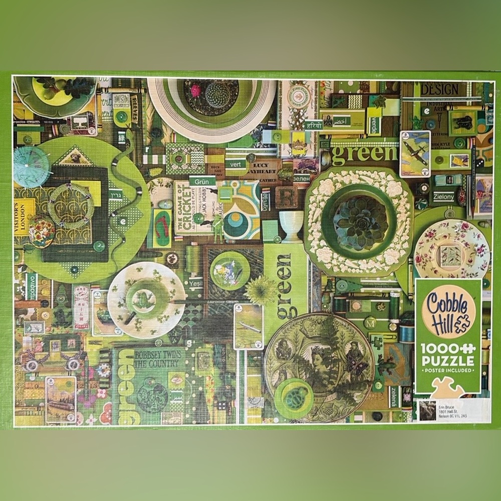 Cobble Hill Puzzle Green 1000 Pieces